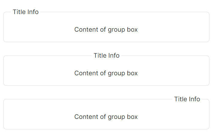 AtomUI GroupBox组件