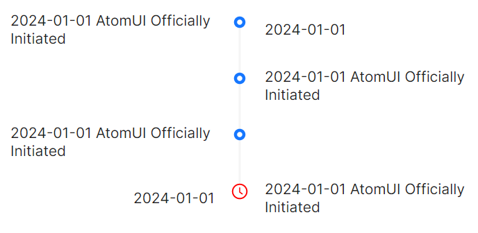 AtomUI Timeline组件