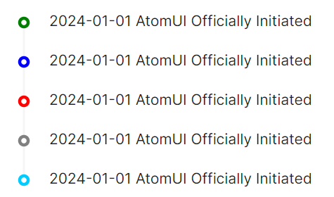 AtomUI Timeline组件