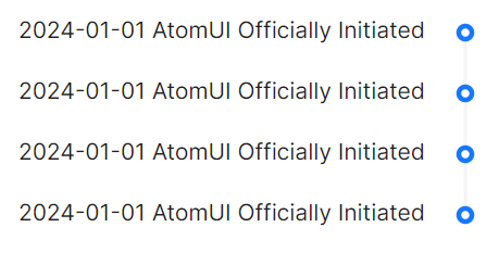 AtomUI Timeline组件