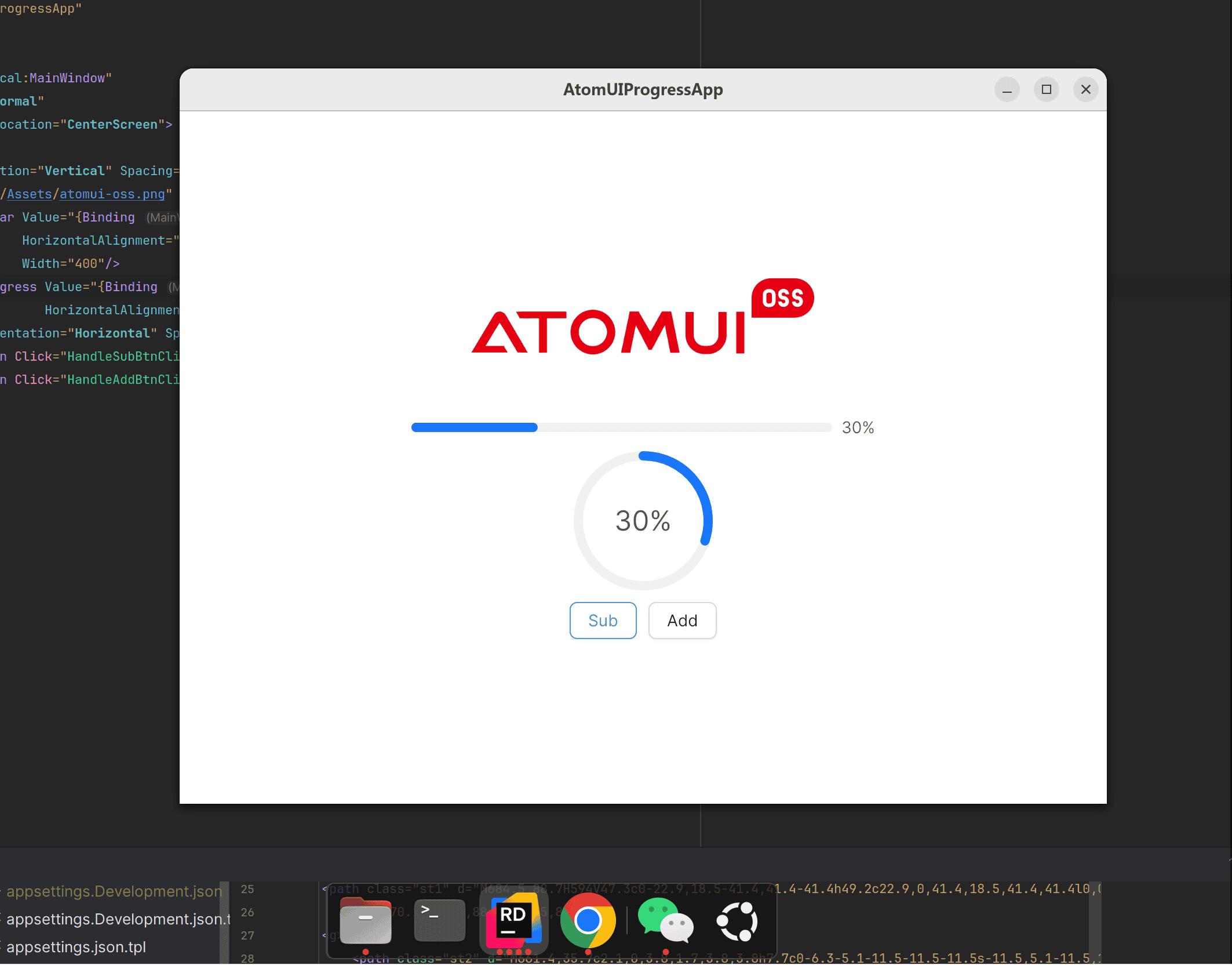 AtomUIProgressApp